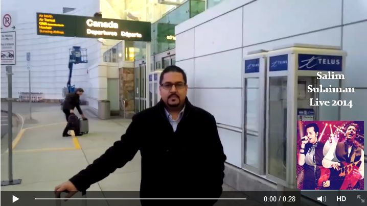 Iqbal Noormohamed from Vancouver, singing with Salim-Sulaiman Live 2014 Tour