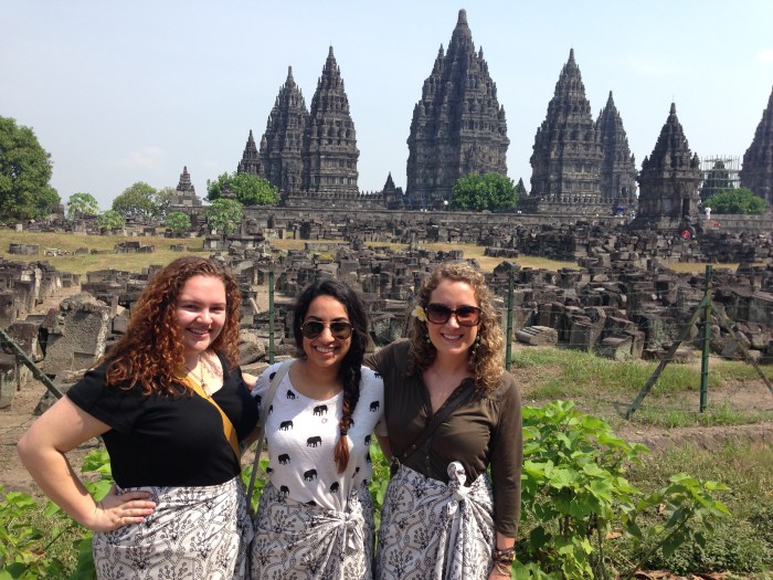 Suraiya Jinah in Indonesia -at-the-prambanan-hindu-temple