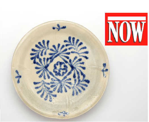 This ninth-century Gongxing dish's blue-and-white glaze is a precursor of the trademark decoration of later Chinese ceramics. (Image via Now Magazine)