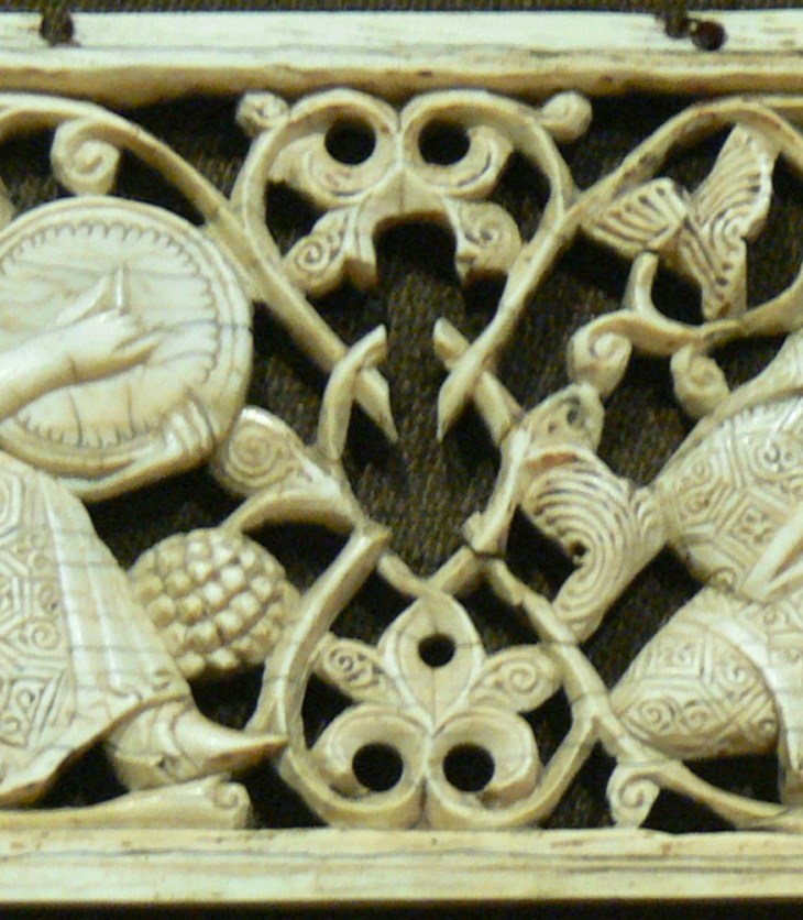 Carved Ivory Plaque with Drummer Fatimid Egypt, 11th-12th Century. (Image via Museo Nazionale del Bargello, Florence, Italy)