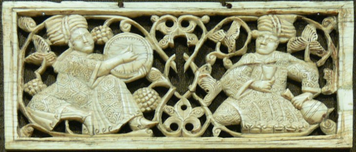 Carved Ivory Plaque with Drummer Fatimid Egypt, 11th-12th Century. (Image via Museo Nazionale del Bargello, Florence, Italy)