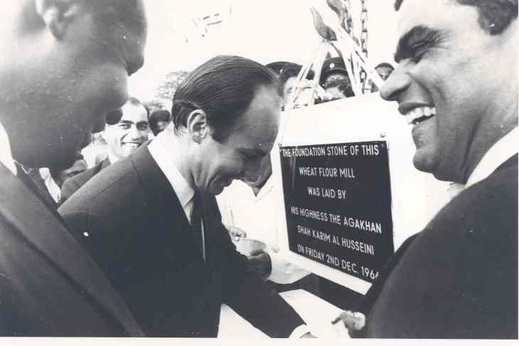 Sherali Bandali Jaffer initiator of project in Kampala, Uganda, lays foundation stone on Friday. Mr. Jaffer is now the owner of the Fairway Hotel in Kampala. <br>Sherali Bandali Jaffer is the father of Senator Mobina Jaffer - Senator in Canada <br>(Image Ismaili.net)