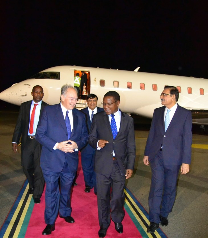 February 20, 2015: Photographs: His Highness the Aga Khan received in Dar-Es-Salaam, Tanzania
