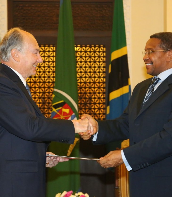 February 23, 2015: Photos: His Highness the Aga Khan with President of Tanzania Dr. Jakaya M Kikwete