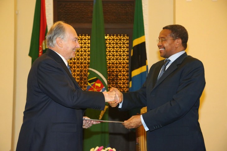 February 23, 2015: Photos: His Highness the Aga Khan with President of Tanzania Dr. Jakaya M Kikwete