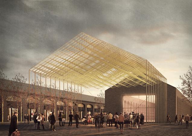 Architect Niall McLaughlin to design canopy structure for AKU campus, King's Cross, London