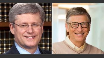 Stephen Harper joins Bill Gates for 'moderated discussion' on maternal health at Delegation of Ismaili Imamat