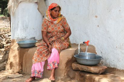 AKRSP`s work in water and sanitation includes providing access to safe and pure drinking water for nearly 29,000 households in rural Gujarat and Bihar. Photo: AKDN