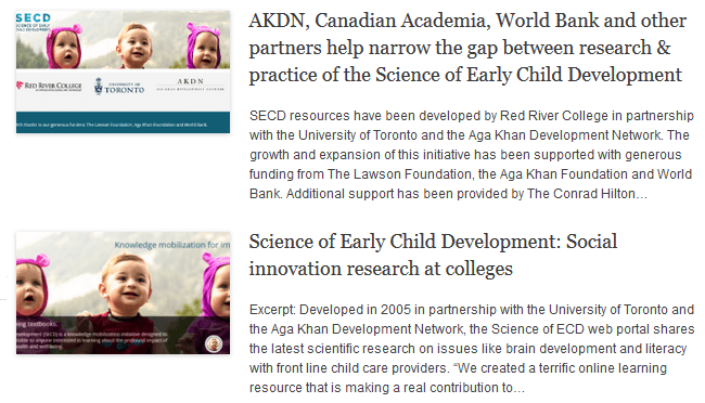 Science of Early Child Development