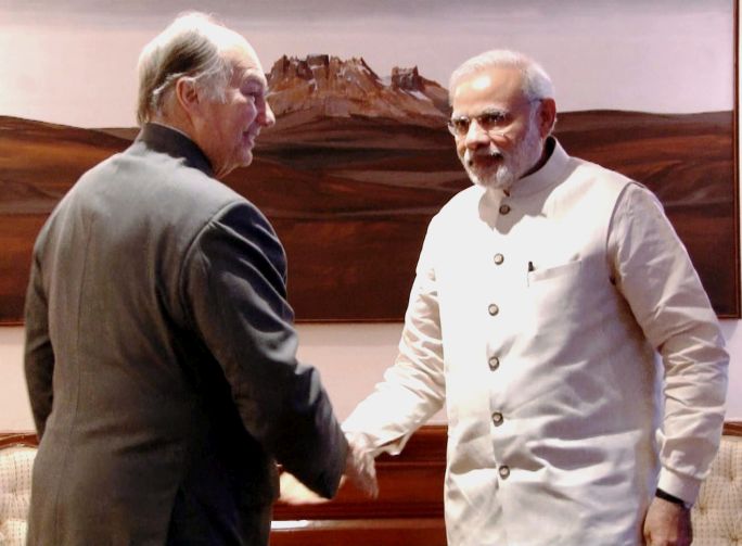 Prince Karim Aga Khan calls on PM Shri Narendra Modi