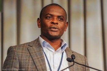 Dr. Alex Awiti at Water for Food Conference, May 7th, 2013 (Image via Water for Food - University of Nebraska)