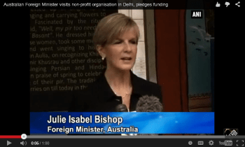 Australia partners with Aga Khan Foundation - Announces grant for child nutrition in Nizamuddin Basti - Humayun Tomb complex project area