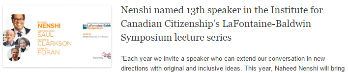 Nenshi named 13th speaker in the Institute for Canadian Citizenship’s LaFontaine-Baldwin Symposium lecture series