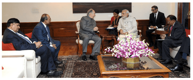 Prime Minister of India - Prince Karim Aga Khan calls on PM - Dlegation