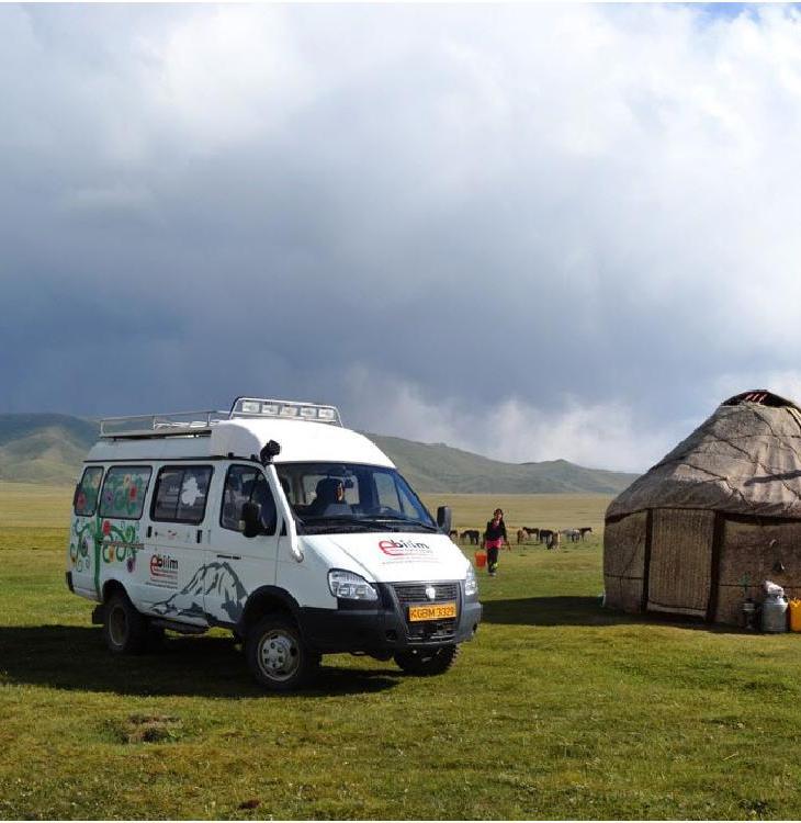 The Aga Khan’s University of Central Asia (UCA) uses a specially equipped van that functions as a mobile digital library to upgrade education in rural areas of Kyrgyzstan. (image credit: UCA/Calgary Herald)