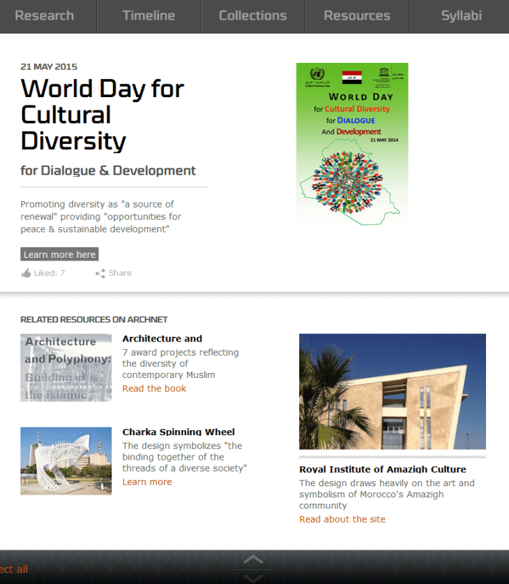 World Day for Cultural Diversity - Archnet - diversity