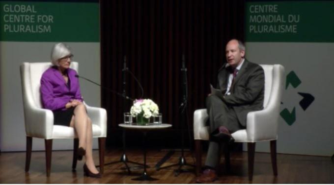 In a speech on May 28, 2015, marking the 4th Annual Pluralism Lecture of the Global Centre for Pluralism, Chief Justice Beverley McLachlin referred to Canada’s treatment of its aboriginal people as a “cultural genocide” that began in the colonial period. (Photo: Ashie S Hirji)