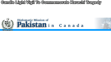 Pakistani-Canadian Community of Toronto to hold Candle Light Vigil to Commemorate Karachi Tragedy