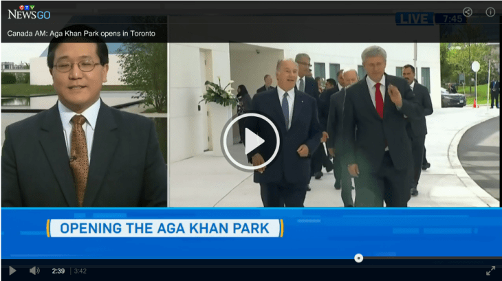 CTV News - Cultural campus - Aga Khan Park mixes art, spirit and nature