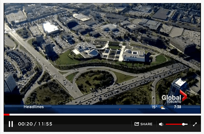 Global News - Toronto receives new addition to cultural mosaic The Aga Khan Park