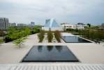A view of the Aga Khan Park in front of the Ismaili Centre in Toronto. (Darren Calabrese for The Globe and Mail)