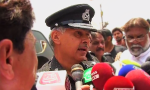 Sindh Inspector General Ghulam Haider Jamali speaking to media representatives after the deadly attack on a bus carrying Ismaili passengers. (Image via Dawn)