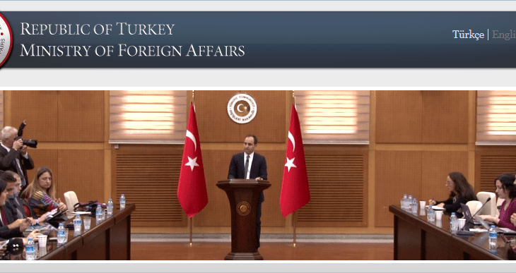 Turkey's Minister of Foreign Affairs condemns Karachi shooting and expresses condolences to the families of the affected. (Image via Minister of Foreign Affairs - Turkey)