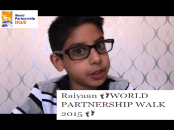 RaiyaanWORLD PARTNERSHIP WALK 2015