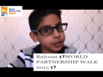RaiyaanWORLD PARTNERSHIP WALK 2015