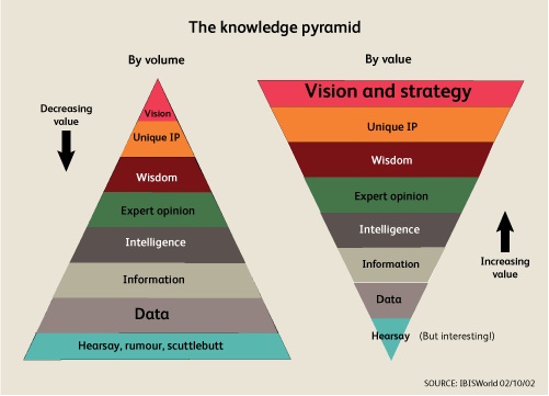 The Knowledge Pyramid (Source: Online)