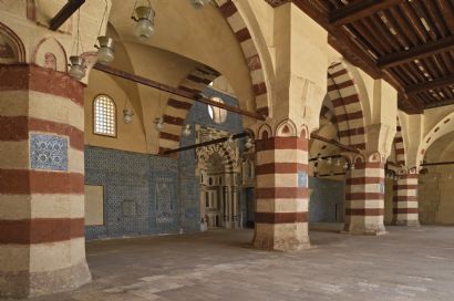 The restoration of the 14th century Amir Aqsunqur “Blue Mosque” was completed by AKTC as part of the larger Al-Darb al-Ahmar Urban Regeneration Programme. The Mosque had been closed since 1992 due to damage suffered from an earthquake. (Photo: AKTC/Gary Otte via AKDN)