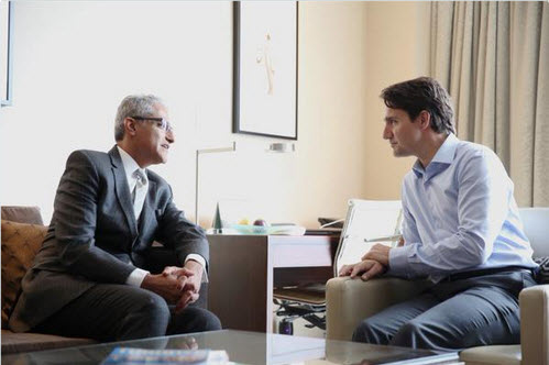 Justin Trudea and Malik Talib