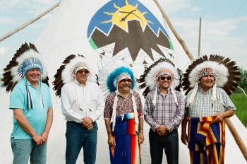 First Ismaili ever to be “honourary chief” of Tsuu T’ina tribe in Southern Alberta, Canada!