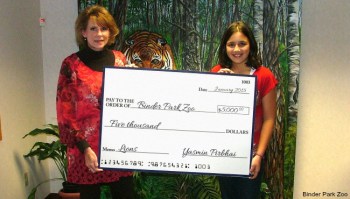 Yasmin Pirbhai, 11, raises $15,000 for lion exhibit