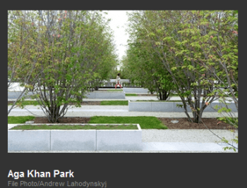 Aga Khan Park (Image via Inside Toronto)