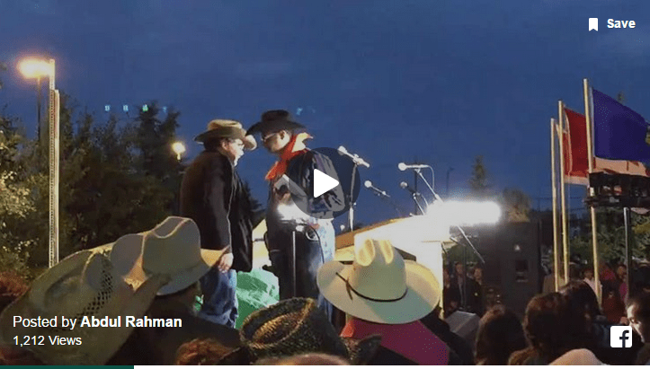 Calgary's "Best Mayor of the World" Naheed Nenshi speaking at Sunset Breakfast/Iftar