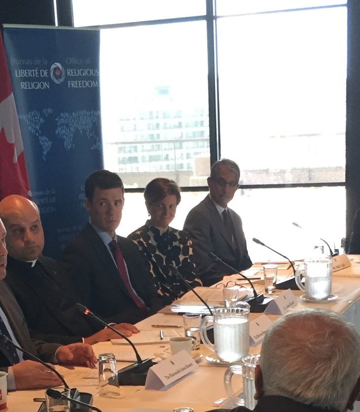Minister Kenney participates in the inaugural meeting of the Office of Religious Freedom External Advisory Committee along with Vice-Chair Mr. Malik Talib. June 22, 2015