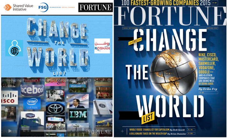 <strong>The Fortune Change the World List: # 21 Roshan </strong><br /> <strong> Highlighting top companies that create impact through the power of capitalism</strong>