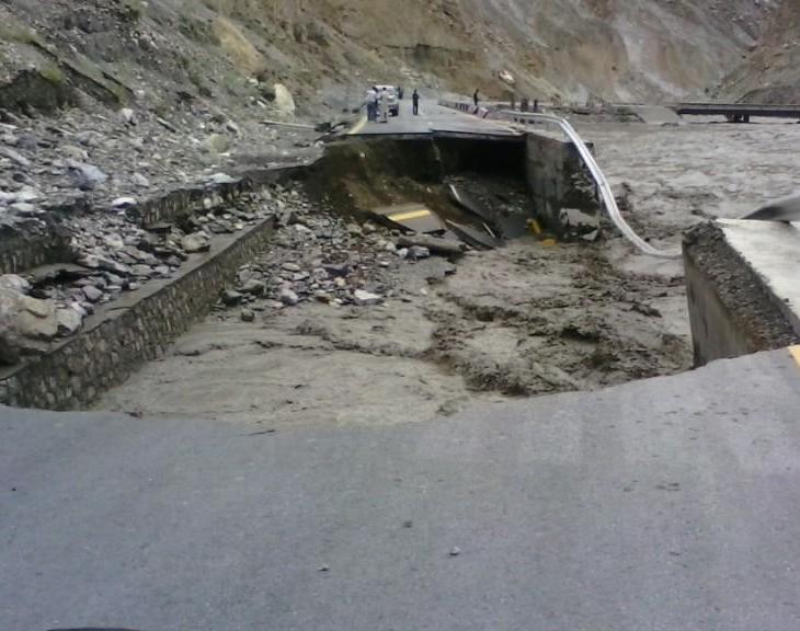 Flood Devastation in Gojal: Water channels, roads, bridges, crops and trees wash away