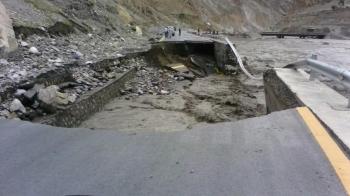 Flood Devastation in Gojal: Water channels, roads, bridges, crops and trees wash away