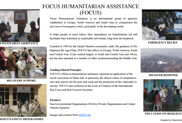 Quote Posters: FOCUS Humanitarian Assistance