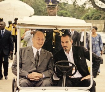 Mawlana Hazar Imam and Prince Rahim tour the Filtisac grounds Golden Jubilee visit to West Africa (Photo: The Ismaili Canada/Gary Otte)
