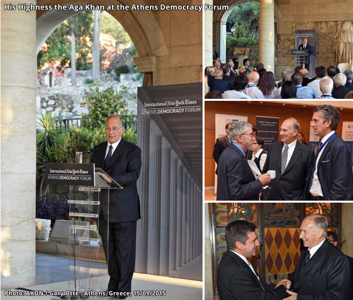 Photographs: His Highness the Aga Khan at the Athens Democracy Forum