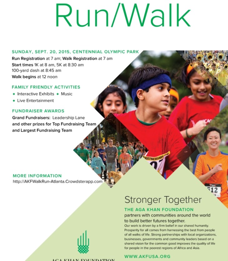 Aga Khan Foundation Run/Walk Atlanta, September 20, 2015