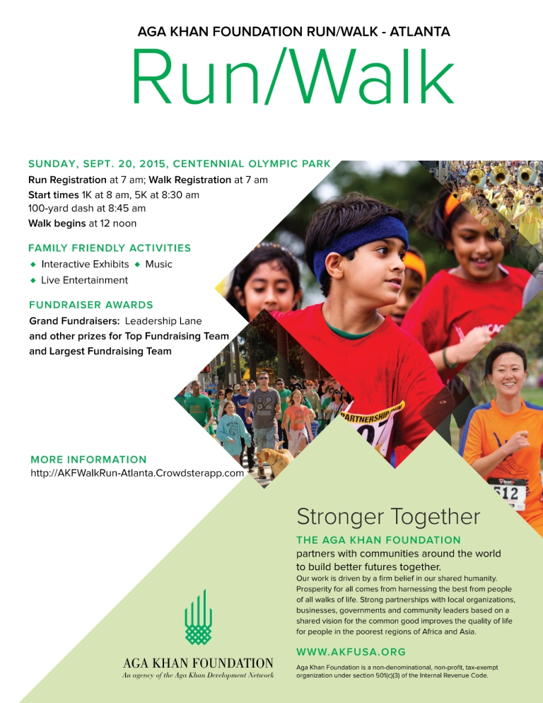 Aga Khan Foundation Run/Walk Atlanta, September 20, 2015