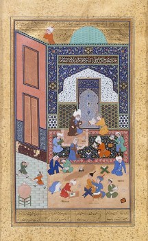 Layla and Majnun folio dated 1524-25 (Image: The Metropolitan Museum of Art)