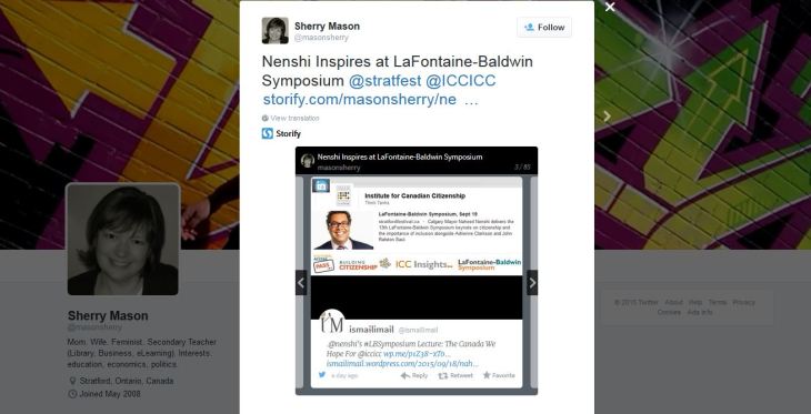 Sherry Mason - Nenshi Inspires at LaFontaine-Baldwin Symposium