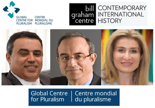 From left to right: H.E. Mehdi Jomaa, Dr. Marwan Muasher and Dr. Bessma Momani