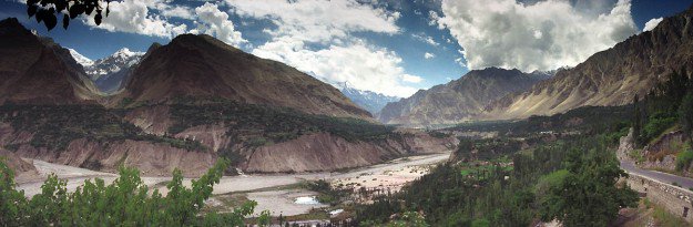 View of Hunza Valley from Karimabad. Photo: Jialiang Gao