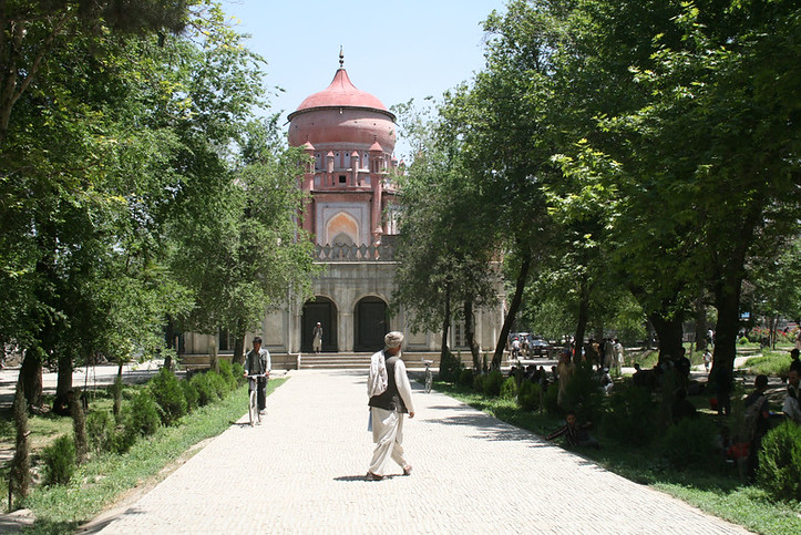 Restored by the Aga Khan Trust for Culture: Mausoleum of Amir 'Abd al-Rahman. Kabul, Afghanistan